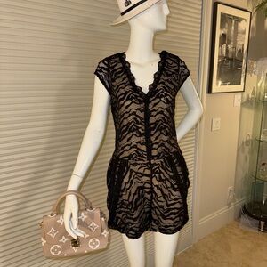 Black Lace Romper